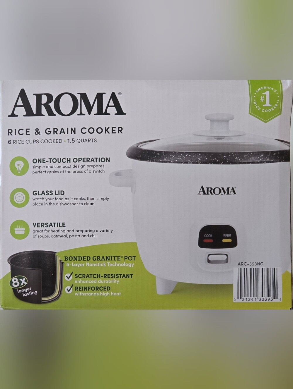 Aroma 1.5 Quart Rice Cooker